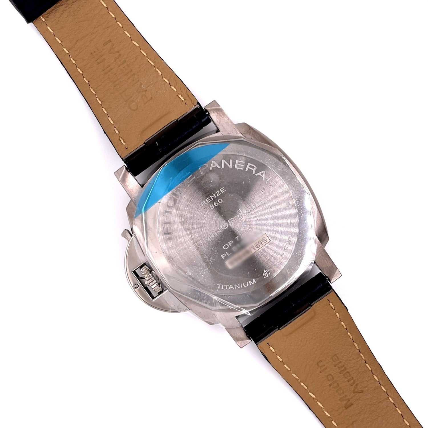 Panerai Luminor Due 42mm Titanium Blue Dial PAM00927 - Beverly Hills Watch Company