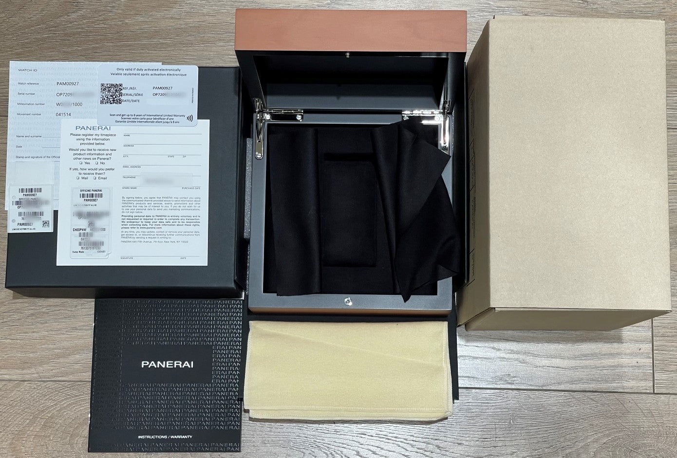 Panerai Luminor Due 42mm Titanium Blue Dial PAM00927 - Beverly Hills Watch Company