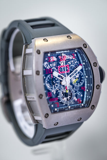 Richard Mille RM011 Titanium Micro Sandblasted Felipe Massa - Beverly Hills Watch Company