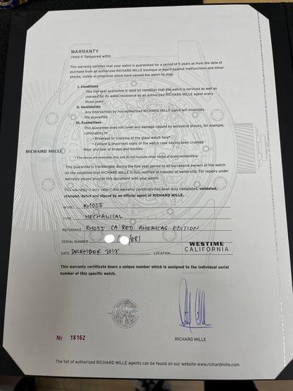 Richard Mille RM 055 Bubba Watson Dark Legend RM055