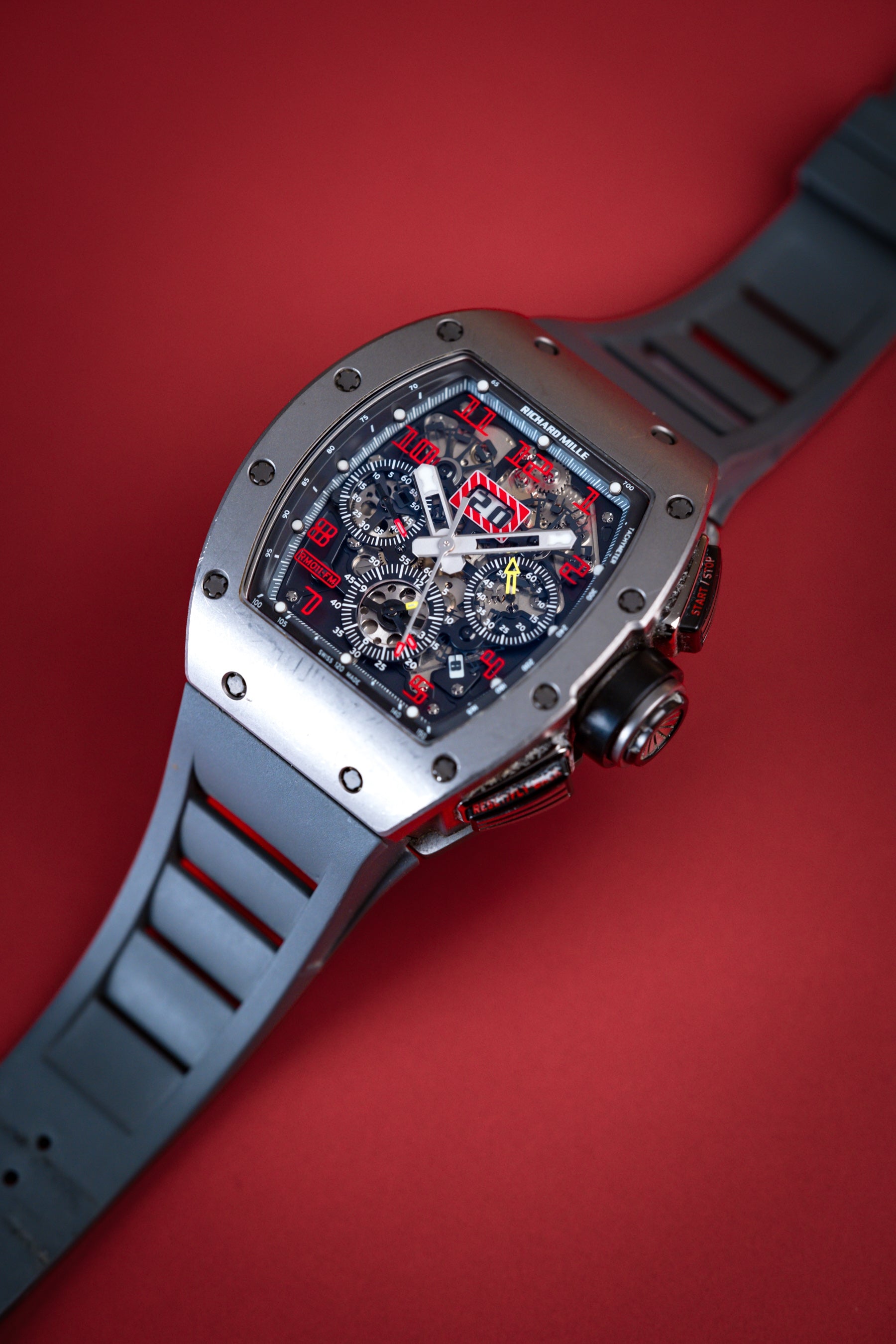 Richard Mille RM011 Titanium Micro Sandblasted Felipe Massa - Beverly Hills Watch Company