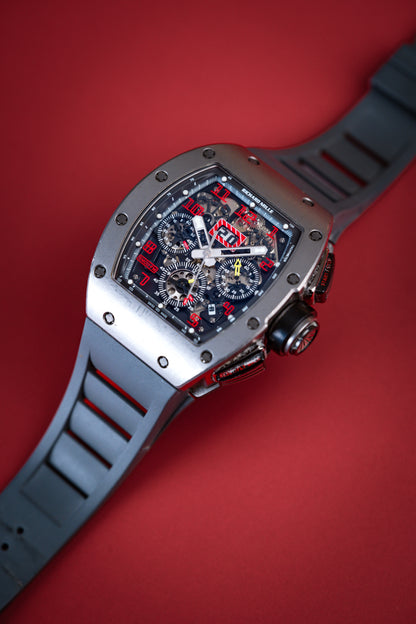 Richard Mille RM011 Titanium Micro Sandblasted Felipe Massa - Beverly Hills Watch Company