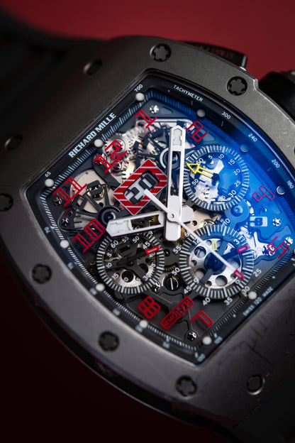 Richard Mille RM011 Titanium Micro Sandblasted Felipe Massa - Beverly Hills Watch Company