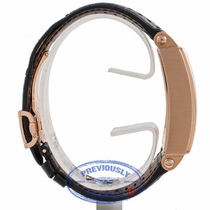 Roger Dubuis Gents Golden Square Dual Time Zone 18k Rose Gold Silver Dial G431447537.56DB HMCJNT - Beverly Hills Watch Company Watch Store