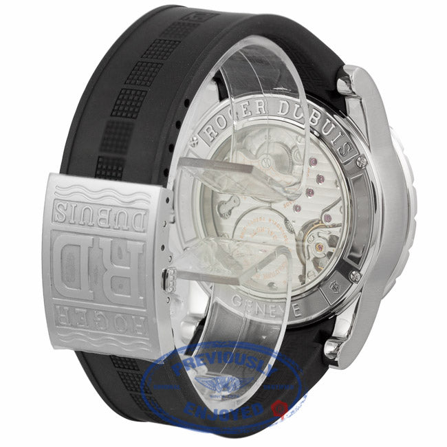 Roger Dubuis Excaliber 45MM Stainless Steel Silver Dial EX45 77 9 3.7AR 2GGXD4 - Beverly Hills Watch Company