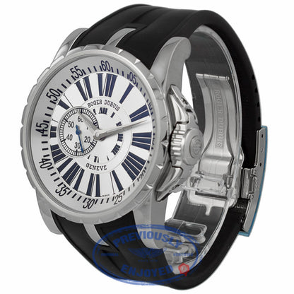 Roger Dubuis Excaliber 45MM Stainless Steel Silver Dial EX45 77 9 3.7AR 2GGXD4 - Beverly Hills Watch Company