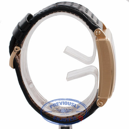 Roger Dubuis Gold Square 18k Rose Gold White Mother of Pearl G37 14 5GN1.7A EY158Q - Beverly Hills Watch Company Watch Store