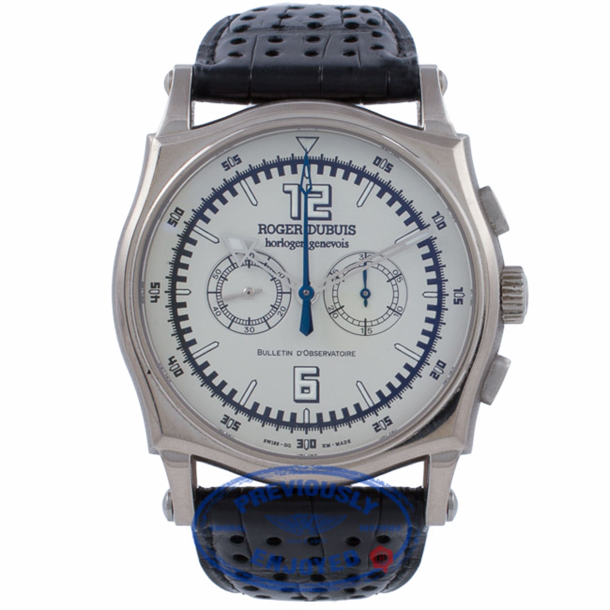 Roger Dubuis Sympathie 18K White Gold Case Manual Wind Chronograph 46MM S46560 BQVVPX - Beverly Hills Watch Company Watch Store