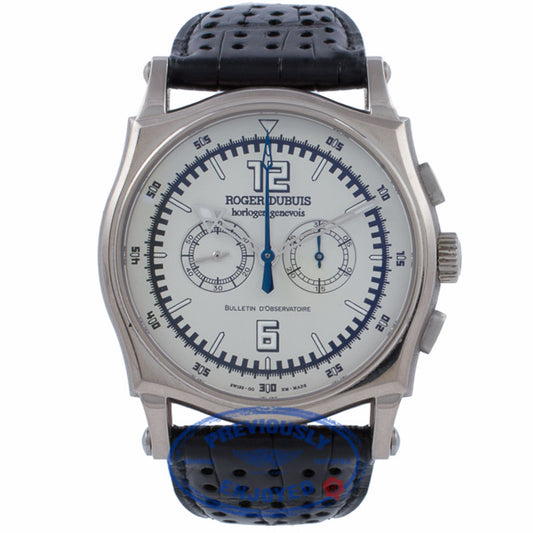 Roger Dubuis Sympathie 18K White Gold Case Manual Wind Chronograph 46MM S46560 BQVVPX - Beverly Hills Watch Company Watch Store