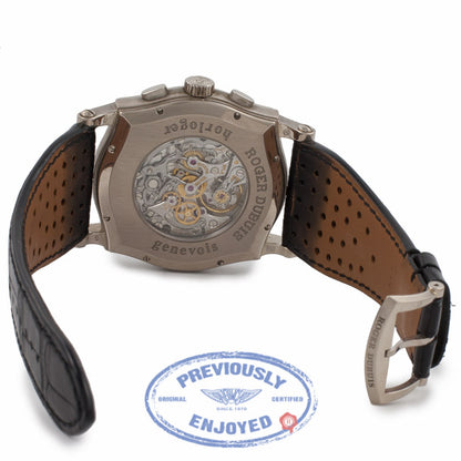 Roger Dubuis Sympathie 18K White Gold Case Manual Wind Chronograph 46MM S46560 BQVVPX - Beverly Hills Watch Company Watch Store