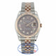 Rolex Datejust 36mm 18k Rose Gold and Stainless Black Mother of Peal Diamond Dial 116231  - Beverly Hills Watch