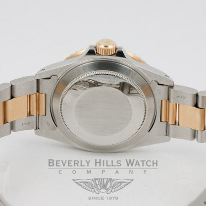 Rolex Submariner Steel and 18K Yellow Gold Serti Diamond and Sapphire Dial Watch 16803 Beverly Hills Watch Company Watches