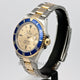 Rolex Submariner Steel and 18K Yellow Gold Serti Diamond and Sapphire Dial Watch 16803 Beverly Hills Watch Company Watches