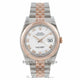 Rolex Datejust 36mm Rose Gold Stainless Steel Fluted Bezel White Dial 116231 X2BIXS - Beverly Hills Watch Company Watch Store