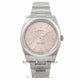 Rolex Air King Stainless Steel Domed Bezel Pink Dial 114200 MKL6W2 - Beverly Hills Watch Company Watch Store