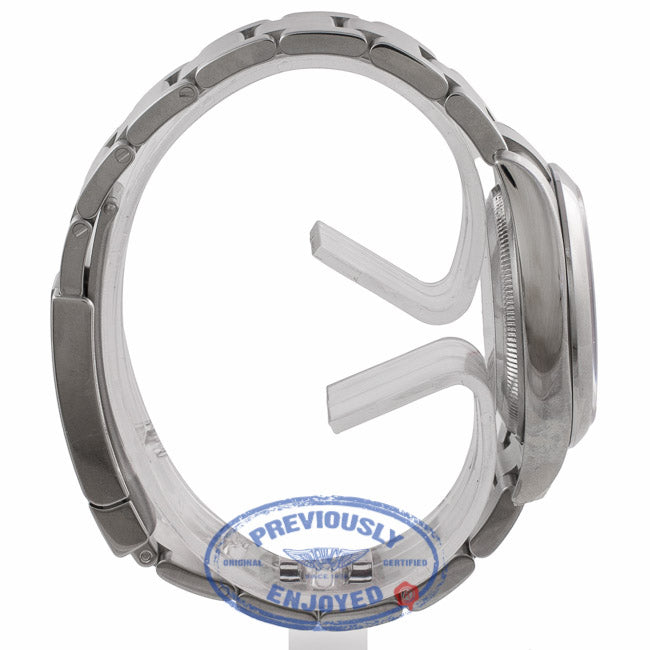 Rolex Air King Stainless Steel Oyster Bracelet Domed Bezel Blue Dial Watch 114200 5PNKPE - Beverly Hills Watch Company Watch Store