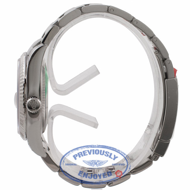 Rolex Air-King 34MM Stainless Steel White Gold Fluted Bezel Silver Dial 114234 1844HK - Beverly Hills Watch Store