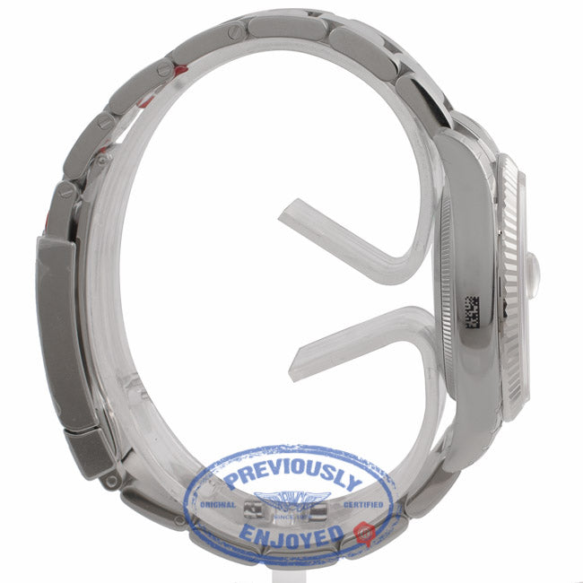 Rolex Air-King 34MM Stainless Steel White Gold Fluted Bezel Silver Dial 114234 1844HK - Beverly Hills Watch Store