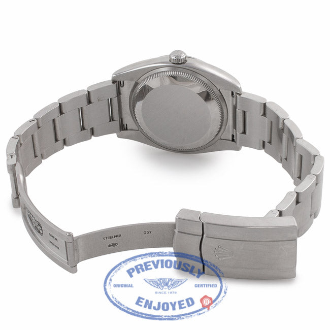 Rolex Air King 34mm Stainless Steel White Dial 114200  TE8VYU - Beverly Hills Watch Company Watch Store