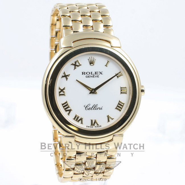 Rolex Cellini 18K Yellow Gold 36mm Case and Bracelet Ladies Watch 6623 Beverly Hills Watch Company
