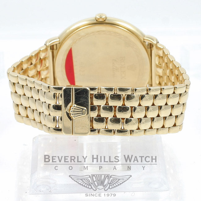 Rolex Cellini 18K Yellow Gold 36mm Case and Bracelet Ladies Watch 6623 Beverly Hills Watch Company