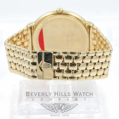 Rolex Cellini 18K Yellow Gold 36mm Case and Bracelet Ladies Watch 6623 Beverly Hills Watch Company