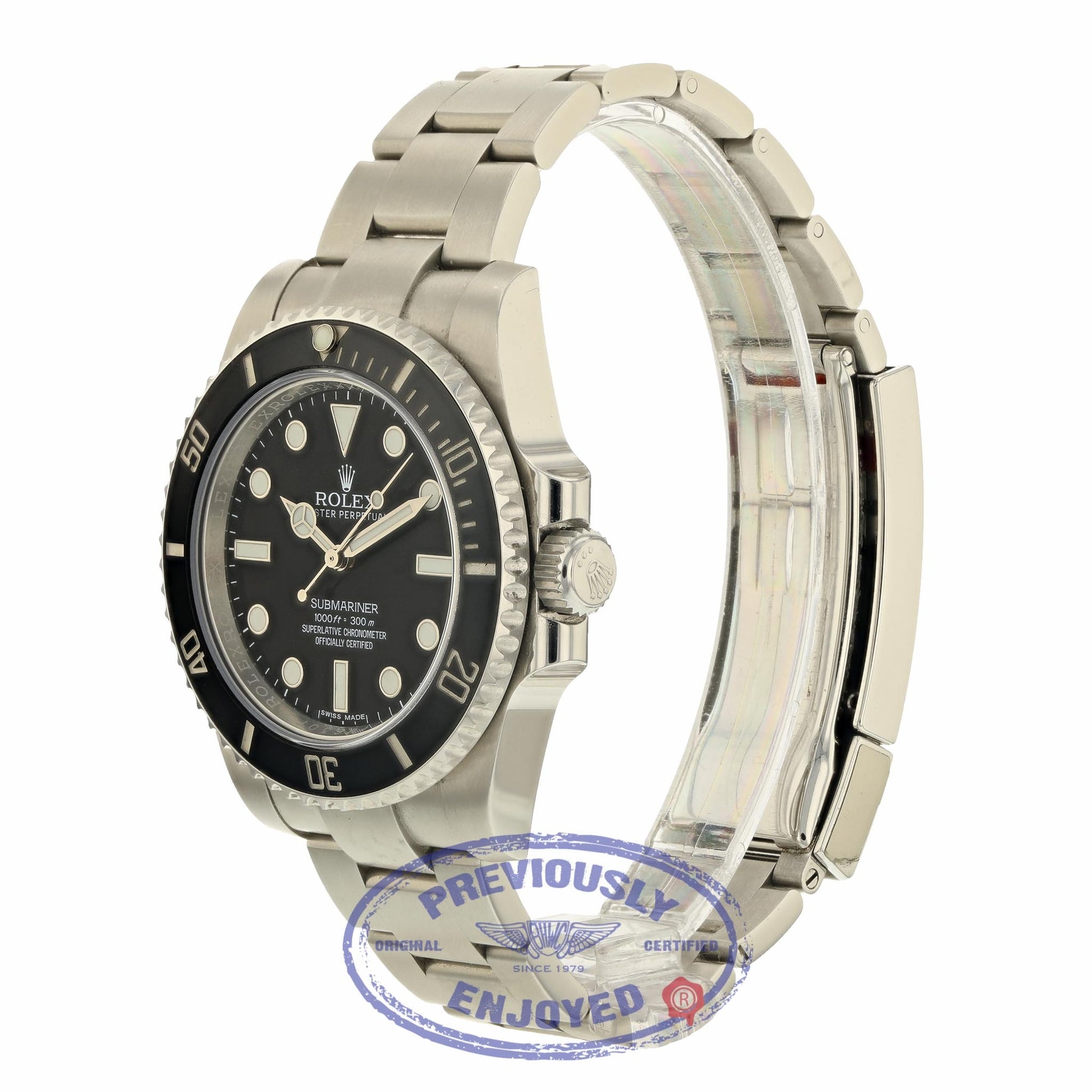 Rolex Submariner Stainless Steel No Date Ceramic Bezel 114060 43TE59 - Beverly Hills Watch Company