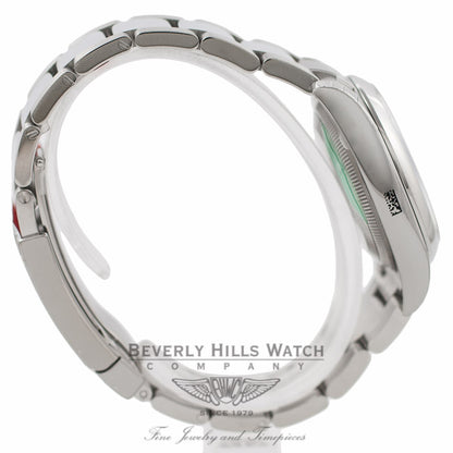 Rolex Date 34mm Stainless Steel Watch 115200 4SB5IU - Beverly Hills Watch Company Watch Store