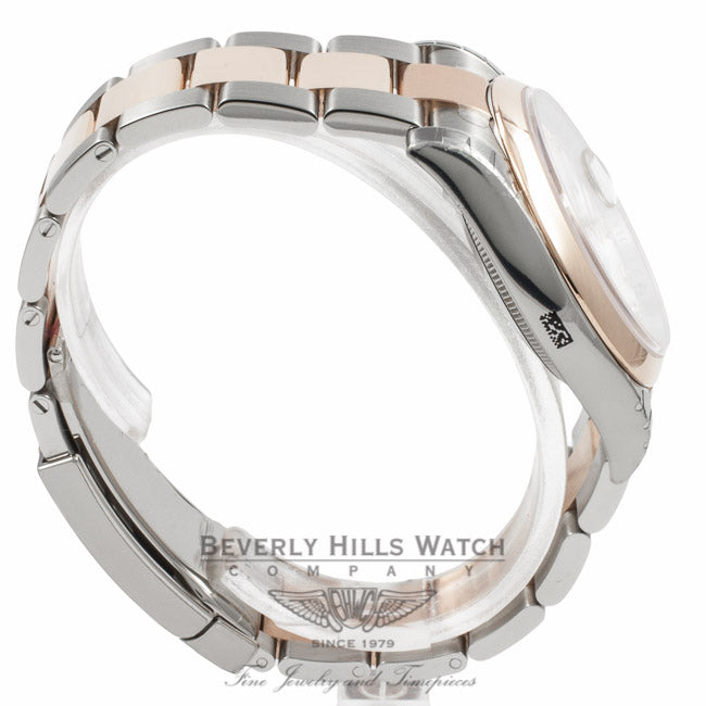 Rolex DateJust Stainless Steel Rose Gold 116201 REGH13 - Beverly Hills Watch Company Watch Store
