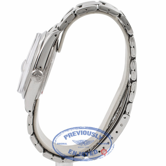 Rolex Date Stainless Steel Domed Bezel Grey Dial 1500 25A3AK - Beverly Hills Watch Company Watch Store