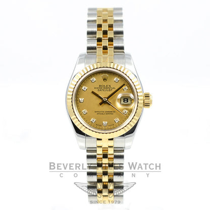 ROLEX DATEJUST 179173 BEVERLY HILLS WATCH COMPANY