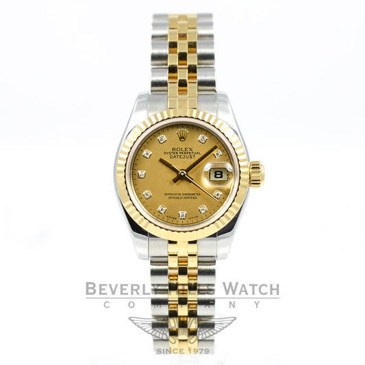 ROLEX DATEJUST 179173 BEVERLY HILLS WATCH COMPANY