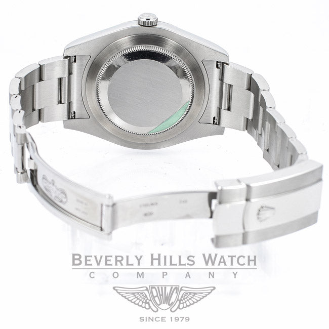 Rolex Datejust 2 41MM Stainless Steel Watch with a White Gold Fluted Bezel 116300 Beverly Hills Watch Store
