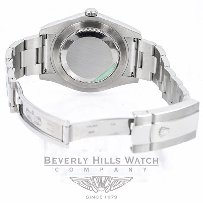 Rolex Datejust 2 41MM Stainless Steel Watch with a White Gold Fluted Bezel 116300 Beverly Hills Watch Store