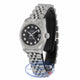 Rolex Lady Datejust 26mm Stainless Steel Jubilee Black Diamond Dial White Gold Fluted Bezel 179174 6W9MRK - Beverly Hills Watch Company