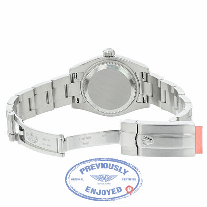 Rolex Lady Datejust 26 White Dial Stainless Steel oyster Bracelet 179160 EA2RWM - Beverly Hills Watch