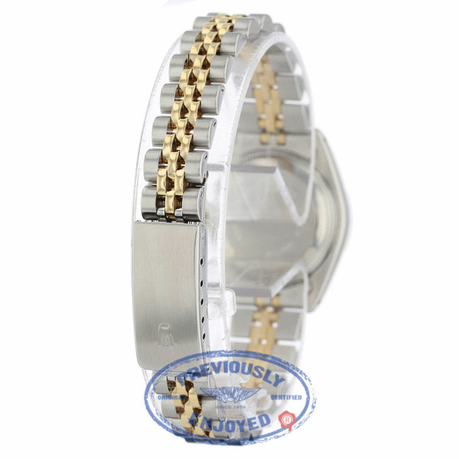 Rolex Datejust 26mm Stainless Steel Yellow Gold Silver Diamond Dial 691733 5H6CXJ - Beverly Hills Watch Company