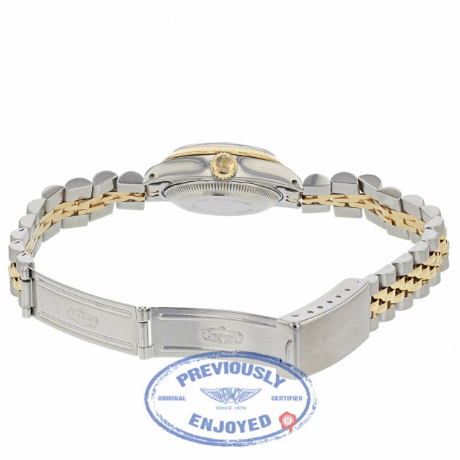Rolex Datejust 26mm Stainless Steel Yellow Gold Silver Diamond Dial 691733 5H6CXJ - Beverly Hills Watch Company