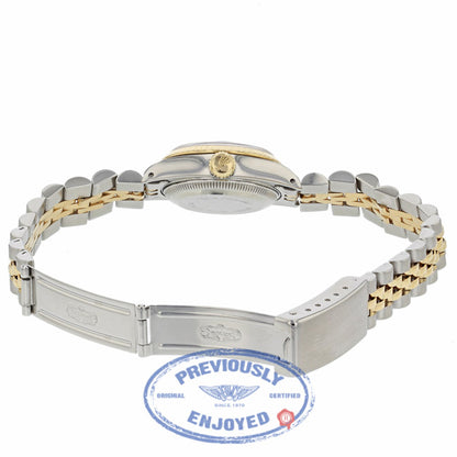 Rolex Datejust 26mm Stainless Steel Yellow Gold Silver Diamond Dial 691733 5H6CXJ - Beverly Hills Watch Company