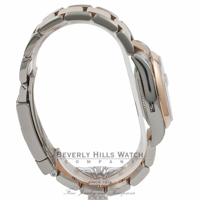Rolex DateJust  18k Rose Gold Stainless Steel Domed Bezel Mother of Peal 178241 3SQG2H - Beverly Hills Watch Company Watch Store