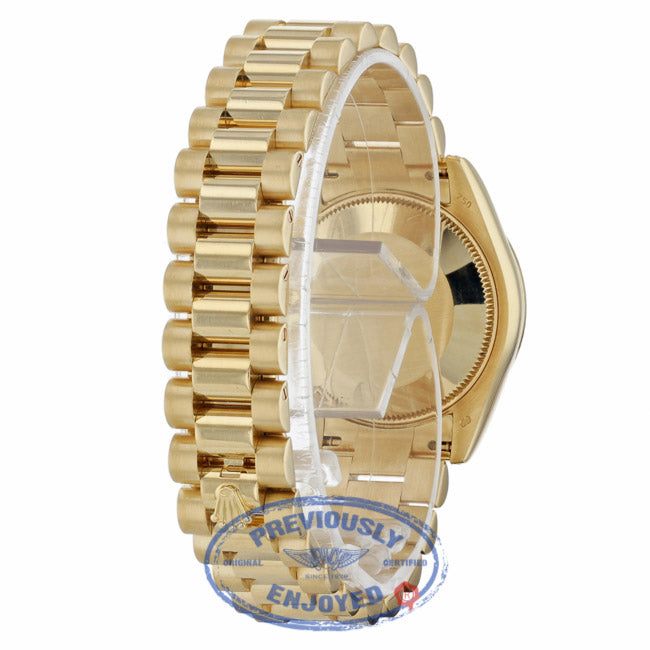 Rolex DateJust 18k Yellow Gold Diamond Bezel & Case White Mother of Pearl Diamond Dial 31MM 178158 CVT1WT - Beverly Hills Watch Company