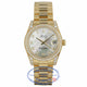 Rolex DateJust 18k Yellow Gold Diamond Bezel & Case White Mother of Pearl Diamond Dial 31MM 178158 CVT1WT - Beverly Hills Watch Company