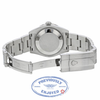 Rolex DateJust 31mm Oyster Perpetual 18k White Gold Diamond Bezel Pink Mother of Pearl 178384 APMJ0U - Beverly Hills Watch Company