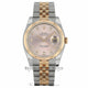 Rolex DateJust 36mm 18k Rose Gold and Stainless Steel Pink Dial 116231 MQMZ90 - Beverly Hills Watch Company