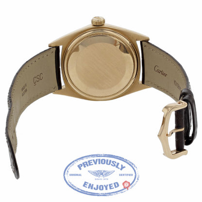 Rolex Datejust 36mm 18k Rose Gold Pink Champagne Dial 1601 8JUC9U - Beverly Hills Watch Company