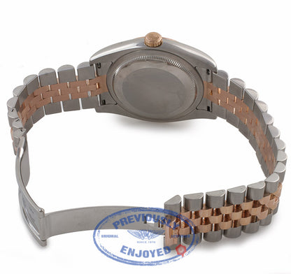 Rolex DateJust 36mm 18k Rose Gold and Stainless