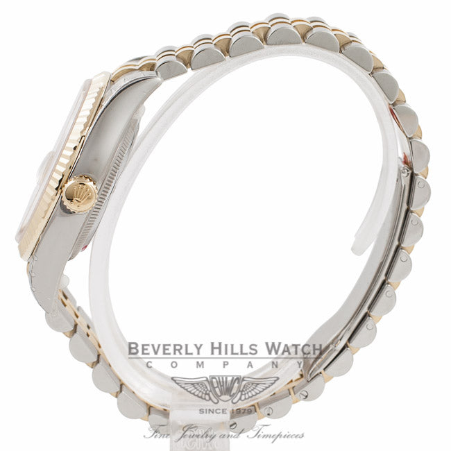 Rolex Datejust 36MM 18K Yellow Gold Stainless Steel 18k Yellow Gold Fluted Bezel Champagne Diamond Dial 116233 1XE99R - Beverly Hills Watch Company Watch Store