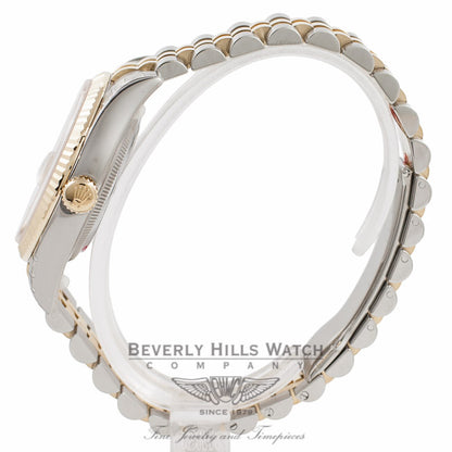 Rolex Datejust 36MM 18K Yellow Gold Stainless Steel 18k Yellow Gold Fluted Bezel Champagne Diamond Dial 116233 1XE99R - Beverly Hills Watch Company Watch Store