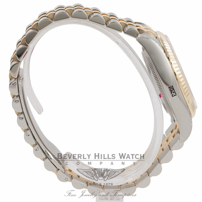 Rolex Datejust 36MM 18K Yellow Gold Stainless Steel 18k Yellow Gold Fluted Bezel Champagne Diamond Dial 116233 1XE99R - Beverly Hills Watch Company Watch Store
