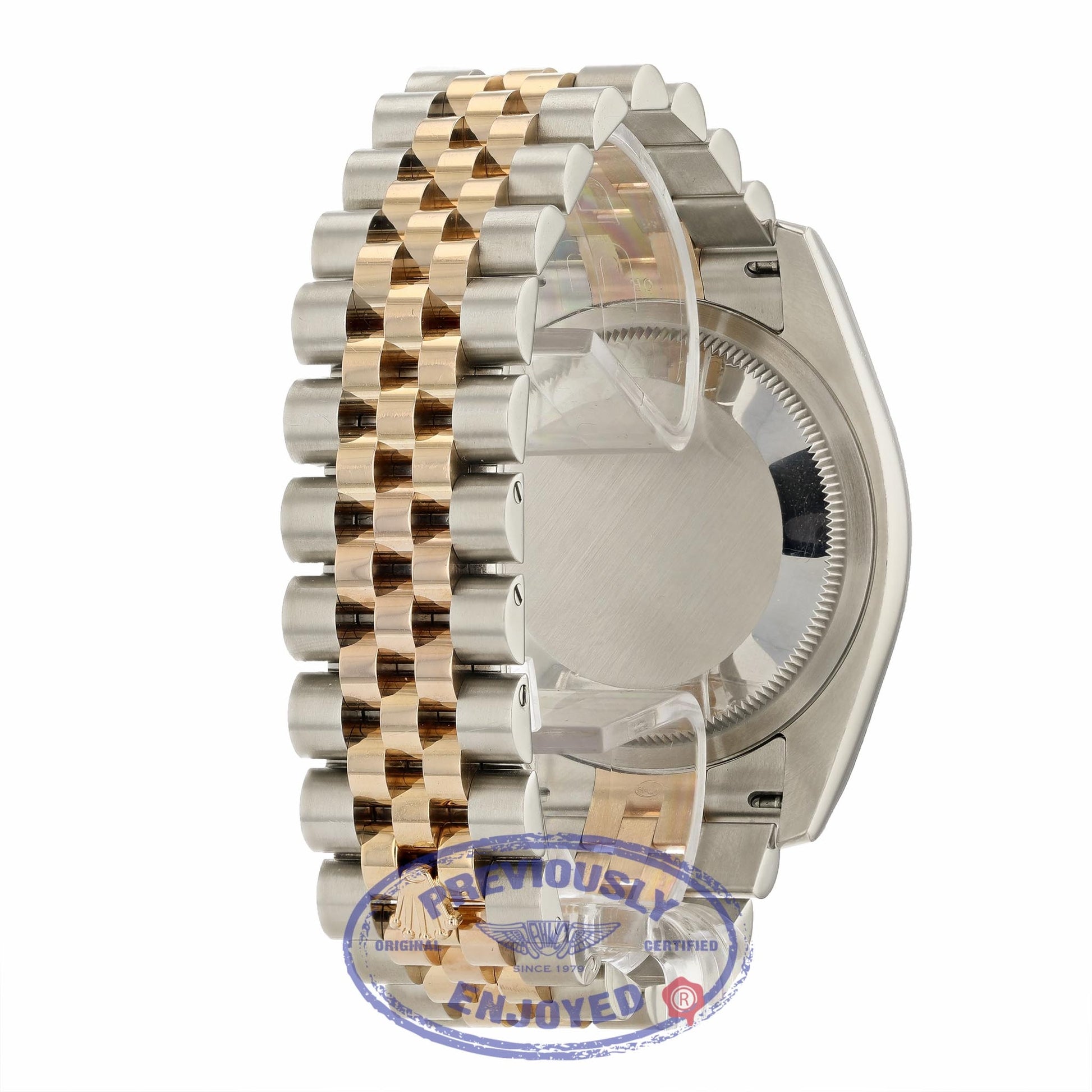 Rolex DateJust 36mm 18k Rose Gold and Stainless Steel Pink Dial 116231 VT9TA2 - Beverly Hills Watch